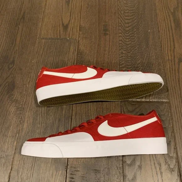 Nike SB Blazer Court Skate Shoes Men's Size 11 Gym Red/ White CV1658-600 - Picture 2 of 7